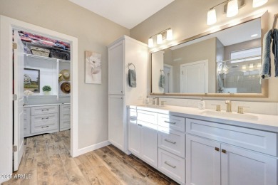 Welcome to a rare and beautifully upgraded single-level home in on Encanterra Country Club in Arizona - for sale on GolfHomes.com, golf home, golf lot