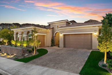 Experience resort-style living in this luxurious single-story on South Shore At Lake Las Vegas in Nevada - for sale on GolfHomes.com, golf home, golf lot