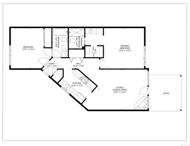 Welcome to Round River!  This one-level, 2-bedroom / 2 bathroom on Rebsamen Park Golf Course in Arkansas - for sale on GolfHomes.com, golf home, golf lot