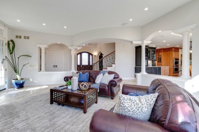 Discover luxury living in this stunning 4-bedroom, 4.2-bath home on Conway Farms Golf Club in Illinois - for sale on GolfHomes.com, golf home, golf lot