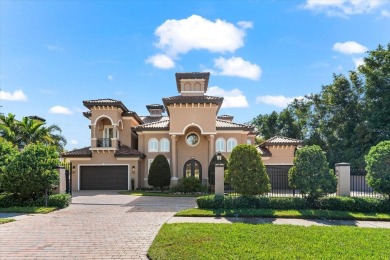 Behind the private gates of this distinguished Belleair estate on Belleview Biltmore Golf Club in Florida - for sale on GolfHomes.com, golf home, golf lot