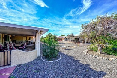 Welcome home to the highly desirable Sun City community! This 2 on Sun City Lakes West and East in Arizona - for sale on GolfHomes.com, golf home, golf lot