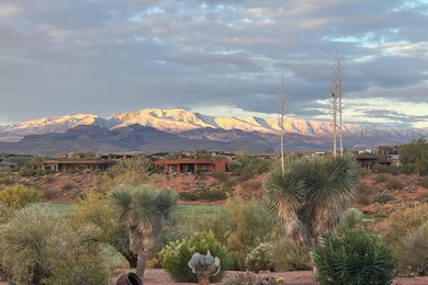 This elegant home sits on the Entrada Fairway with large windows on Entrada at Snow Canyon in Utah - for sale on GolfHomes.com, golf home, golf lot