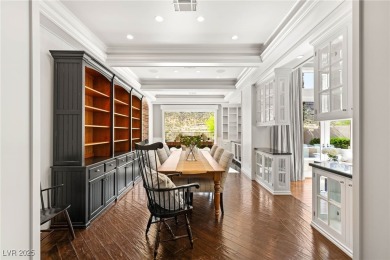 Cradled by the Red Rock Mountains, this exceptional estate on Red Rock Country Club in Nevada - for sale on GolfHomes.com, golf home, golf lot