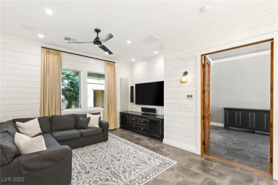 Cradled by the Red Rock Mountains, this exceptional estate on Red Rock Country Club in Nevada - for sale on GolfHomes.com, golf home, golf lot