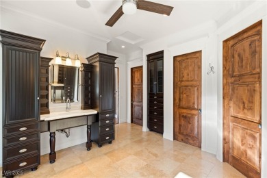 Cradled by the Red Rock Mountains, this exceptional estate on Red Rock Country Club in Nevada - for sale on GolfHomes.com, golf home, golf lot