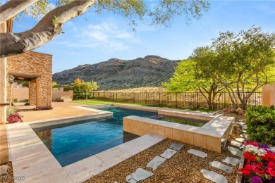 Cradled by the Red Rock Mountains, this exceptional estate on Red Rock Country Club in Nevada - for sale on GolfHomes.com, golf home, golf lot
