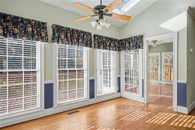 Tucked away on a quiet, double cul-de-sac street is the stately on Brookstone Golf and Country Club in Georgia - for sale on GolfHomes.com, golf home, golf lot