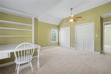 Tucked away on a quiet, double cul-de-sac street is the stately on Brookstone Golf and Country Club in Georgia - for sale on GolfHomes.com, golf home, golf lot