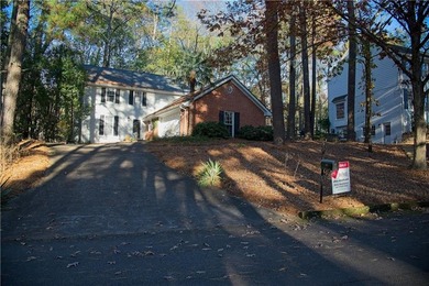 The master and two additional bedrooms are located on the second on Horseshoe Bend Country Club in Georgia - for sale on GolfHomes.com, golf home, golf lot