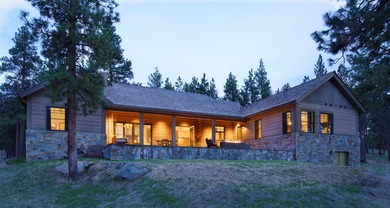 Stunning new western/modern home w/ 4 beds, 4.5 baths offers a on Stock Farm Club in Montana - for sale on GolfHomes.com, golf home, golf lot