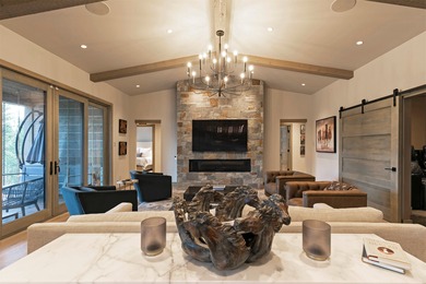 Stunning new western/modern home w/ 4 beds, 4.5 baths offers a on Stock Farm Club in Montana - for sale on GolfHomes.com, golf home, golf lot