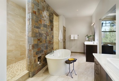 Stunning new western/modern home w/ 4 beds, 4.5 baths offers a on Stock Farm Club in Montana - for sale on GolfHomes.com, golf home, golf lot