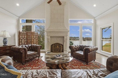 Elegant Preston home showcasing sweeping lake view and country on Prestonwood Country Club  in North Carolina - for sale on GolfHomes.com, golf home, golf lot