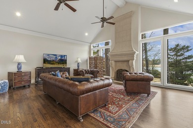 Elegant Preston home showcasing sweeping lake view and country on Prestonwood Country Club  in North Carolina - for sale on GolfHomes.com, golf home, golf lot