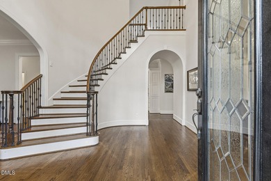 Elegant Preston home showcasing sweeping lake view and country on Prestonwood Country Club  in North Carolina - for sale on GolfHomes.com, golf home, golf lot