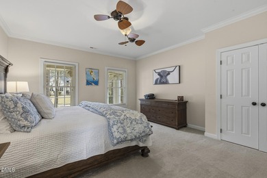 Elegant Preston home showcasing sweeping lake view and country on Prestonwood Country Club  in North Carolina - for sale on GolfHomes.com, golf home, golf lot