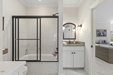 Elegant Preston home showcasing sweeping lake view and country on Prestonwood Country Club  in North Carolina - for sale on GolfHomes.com, golf home, golf lot