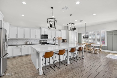 Discover modern comfort in this 4-bedroom, 3-bath Queen Creek on Las Colinas Golf Club in Arizona - for sale on GolfHomes.com, golf home, golf lot