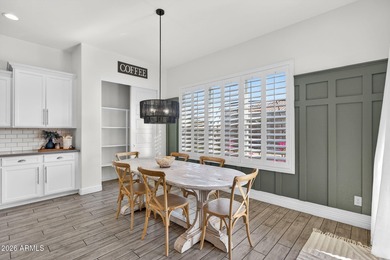 Discover modern comfort in this 4-bedroom, 3-bath Queen Creek on Las Colinas Golf Club in Arizona - for sale on GolfHomes.com, golf home, golf lot