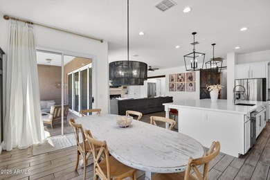 Discover modern comfort in this 4-bedroom, 3-bath Queen Creek on Las Colinas Golf Club in Arizona - for sale on GolfHomes.com, golf home, golf lot