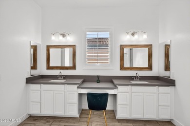 Discover modern comfort in this 4-bedroom, 3-bath Queen Creek on Las Colinas Golf Club in Arizona - for sale on GolfHomes.com, golf home, golf lot