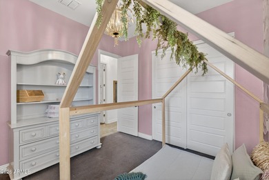 Discover modern comfort in this 4-bedroom, 3-bath Queen Creek on Las Colinas Golf Club in Arizona - for sale on GolfHomes.com, golf home, golf lot