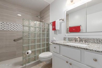 Enjoy this well-maintained Gemini Twin duplex across from on PalmBrook Country Club in Arizona - for sale on GolfHomes.com, golf home, golf lot