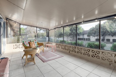 Enjoy this well-maintained Gemini Twin duplex across from on PalmBrook Country Club in Arizona - for sale on GolfHomes.com, golf home, golf lot