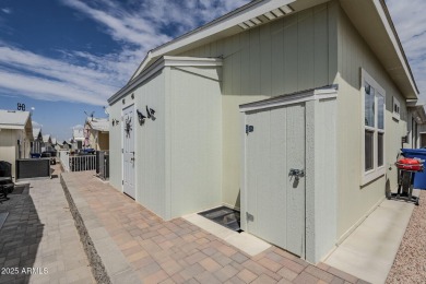 This furnished, modern 2022 Spyglass model offers the ideal open on Viewpoint Golf Resort in Arizona - for sale on GolfHomes.com, golf home, golf lot