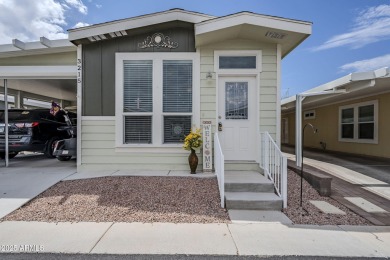 This furnished, modern 2022 Spyglass model offers the ideal open on Viewpoint Golf Resort in Arizona - for sale on GolfHomes.com, golf home, golf lot