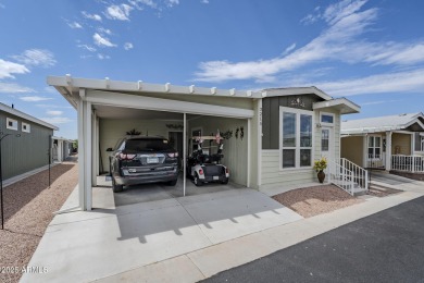 This furnished, modern 2022 Spyglass model offers the ideal open on Viewpoint Golf Resort in Arizona - for sale on GolfHomes.com, golf home, golf lot