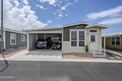 This furnished, modern 2022 Spyglass model offers the ideal open on Viewpoint Golf Resort in Arizona - for sale on GolfHomes.com, golf home, golf lot