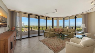 Perched on the fifth floor of Building 1 at The Sanctuary at on Links on Longboat Golf Club in Florida - for sale on GolfHomes.com, golf home, golf lot