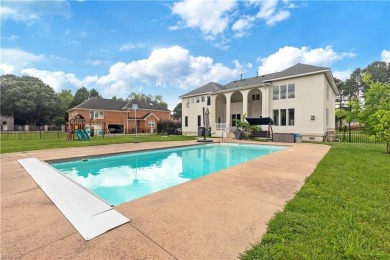 Stunning 5BR/4BA custom home with saltwater inground pool and on Greenbrier Country Club in Virginia - for sale on GolfHomes.com, golf home, golf lot