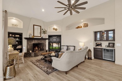 Golf course living with sweeping Four Peaks views, a fully on Rio Verde Country Club - Quail Run in Arizona - for sale on GolfHomes.com, golf home, golf lot