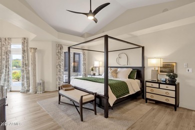 Golf course living with sweeping Four Peaks views, a fully on Rio Verde Country Club - Quail Run in Arizona - for sale on GolfHomes.com, golf home, golf lot