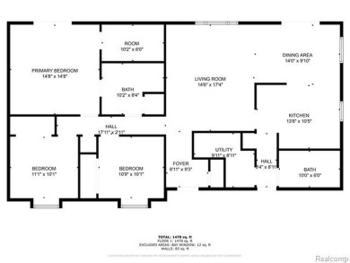 Charming ranch home on 2.58 acres in a peaceful country setting on Lyon Oaks Golf Course in Michigan - for sale on GolfHomes.com, golf home, golf lot