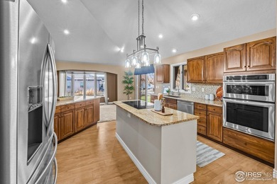 Sprawling brick ranch in the highly coveted Hawkstone on Eaton Country Club in Colorado - for sale on GolfHomes.com, golf home, golf lot