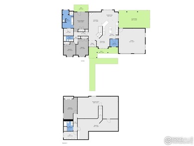 Sprawling brick ranch in the highly coveted Hawkstone on Eaton Country Club in Colorado - for sale on GolfHomes.com, golf home, golf lot