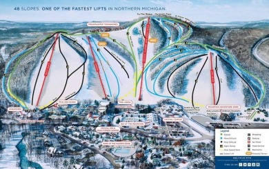 Escape to your perfect vacation retreat in Scenic North Village! on Crystal Mountain Golf Course in Michigan - for sale on GolfHomes.com, golf home, golf lot