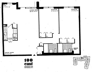 Commuter's Dream! 2 bedrooms, 2 bathrooms with terrace with on Scarsdale Golf Club in New York - for sale on GolfHomes.com, golf home, golf lot