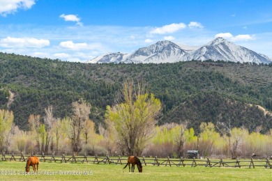 A beautiful corner lot location on a stream in the one-of-a-kind on Ranch at Roaring Fork Golf Course in Colorado - for sale on GolfHomes.com, golf home, golf lot