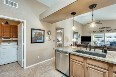 Awesome FURNISHED 2bd/2ba split plan with HUGE Double Slider on Sun Village Golf Course in Arizona - for sale on GolfHomes.com, golf home, golf lot