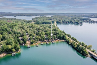 This view of the Blue Ridge Mountains and big, open water with on Keowee Key Golf and Country Club in South Carolina - for sale on GolfHomes.com, golf home, golf lot