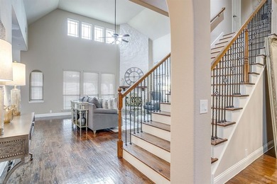 Gorgeous home with a stone & brick exterior and beautiful curb on Mansfield National Golf Club in Texas - for sale on GolfHomes.com, golf home, golf lot