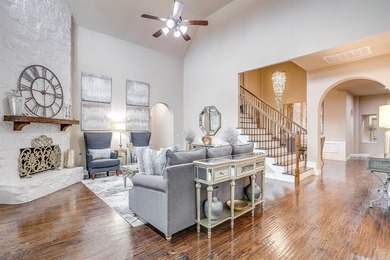 Gorgeous home with a stone & brick exterior and beautiful curb on Mansfield National Golf Club in Texas - for sale on GolfHomes.com, golf home, golf lot