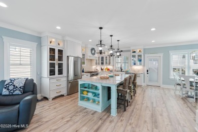Charming Sunset Beach House custom built in 2023 is simply on Oyster Bay Golf Links in North Carolina - for sale on GolfHomes.com, golf home, golf lot