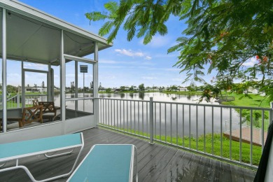 Discover resort-style living on the scenic shores of Lake on Blue Cypress Golf and RV Resort in Florida - for sale on GolfHomes.com, golf home, golf lot