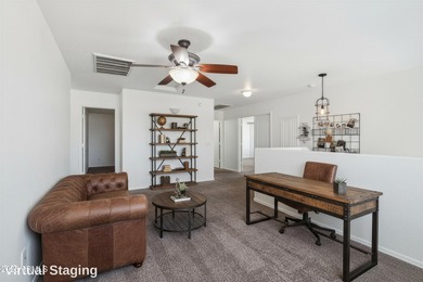 Welcome to this beautifully refreshed two-story 2,659 sq ft home on The Golf Club At Johnson Ranch in Arizona - for sale on GolfHomes.com, golf home, golf lot